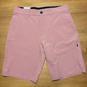 NEW! Hurley Shorts Trek Hybrid Stretch Water-Repellent Men's Size 30 Lt Orange